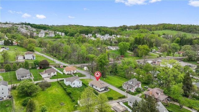 aerial perspective of suburban area