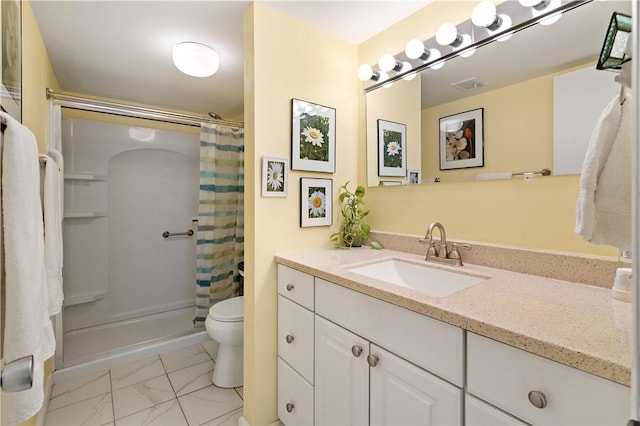 2120 Greentree Rd Unit 705E, Scott Twp Sal, PA 15220 - full bath with marble finish flooring, curtained shower, toilet, and vanity