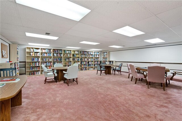 2120 Greentree Rd Unit 705E, Scott Twp Sal, PA 15220 - dining room featuring carpet, built in features, and a paneled ceiling