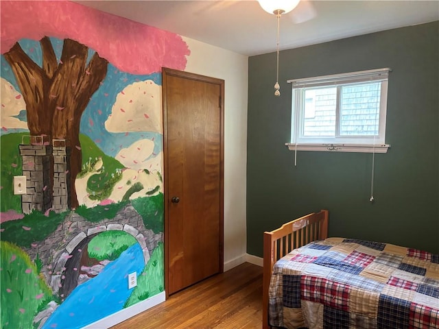 465 S 6th St, Indiana Boro Ind, PA 15701 - bedroom with wood finished floors and baseboards