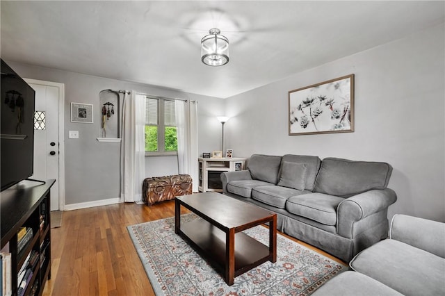 3234 Shadyway Dr, Brentwood, PA 15227 - living room with wood finished floors and baseboards