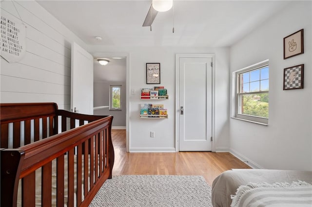 3234 Shadyway Dr, Brentwood, PA 15227 - bedroom featuring multiple windows, light wood-type flooring, and baseboards
