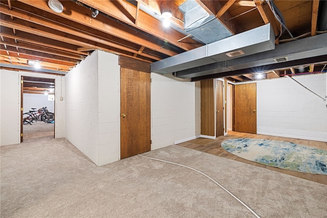 view of basement