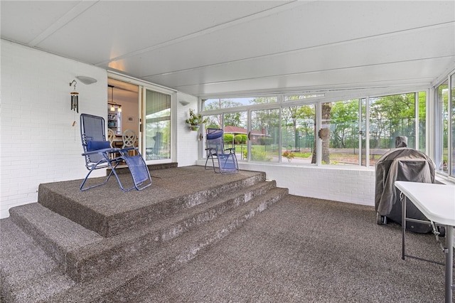 view of sunroom / solarium