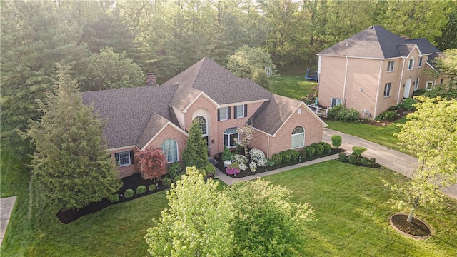 aerial view of property and surrounding area
