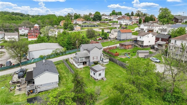 aerial view of residential area