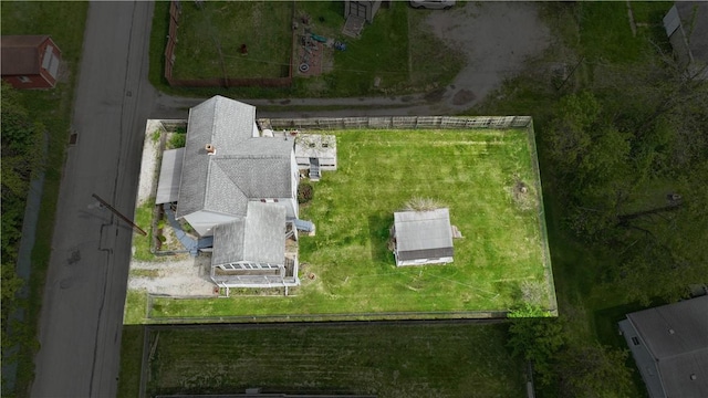 view from above of property