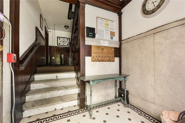 view of stairs