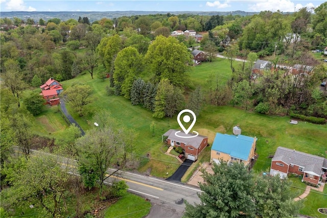 aerial overview of property's location