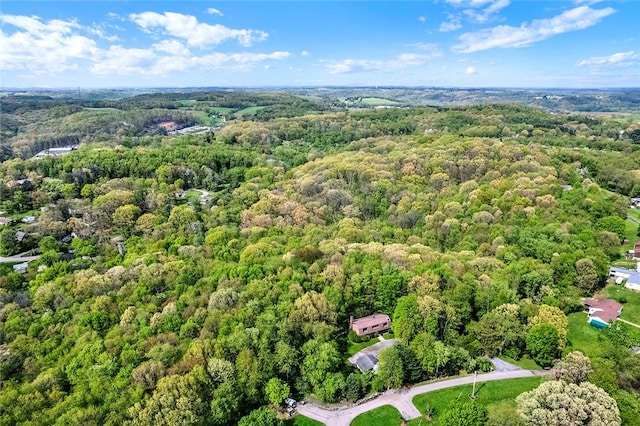 108 Crestview Dr, Evans City Boro, PA 16033 - aerial view of property's location with a heavily wooded area