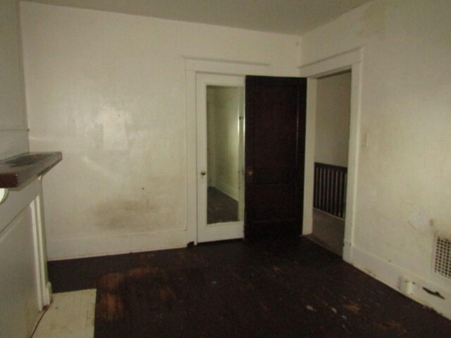 view of spare room