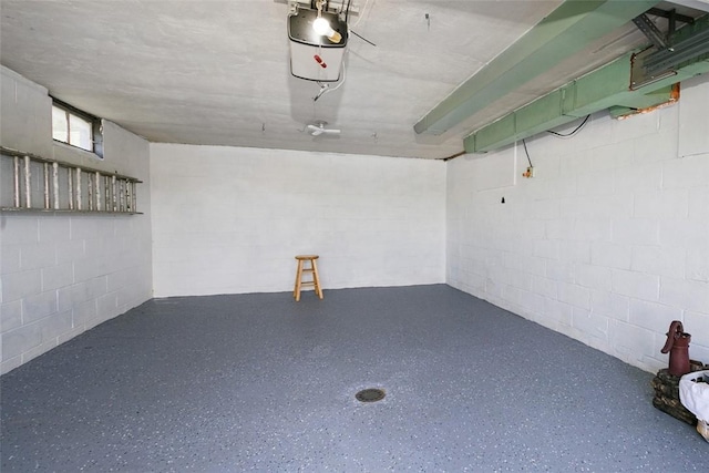 1104 Bennett Ave, Jeannette, PA 15644 - garage featuring concrete block wall