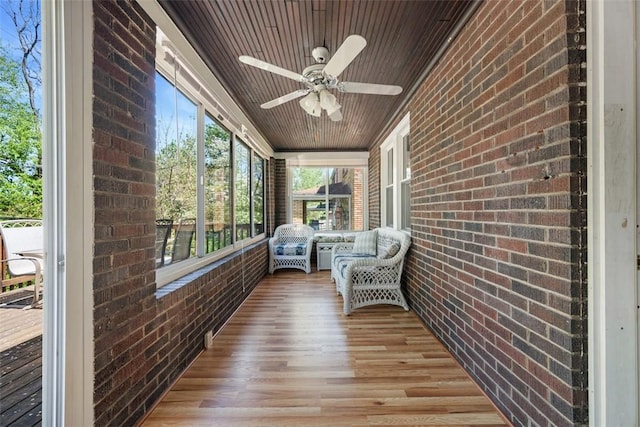 7208 Raymond St, Swissvale, PA 15218 - sunroom with a ceiling fan