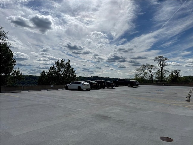 view of uncovered parking lot