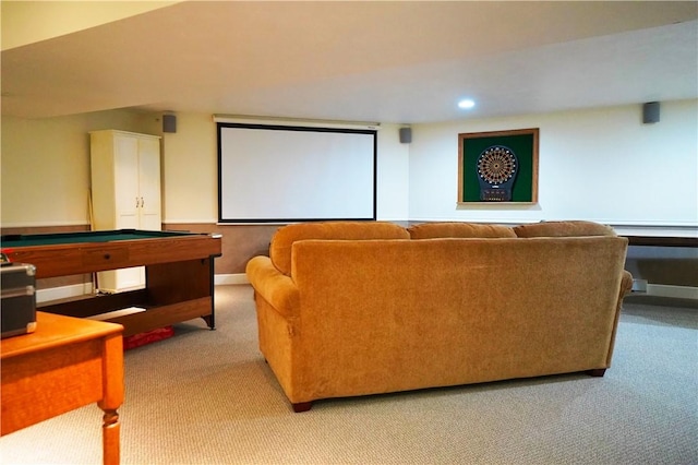 106 Arbor Trl, Slippery Rock Boro, PA 16057 - carpeted cinema with billiards, recessed lighting, and baseboards