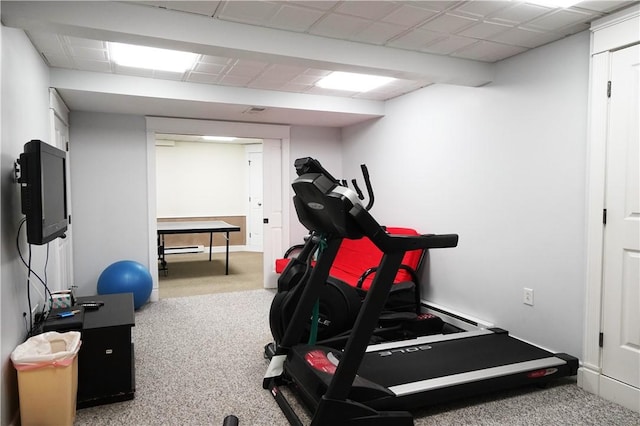 106 Arbor Trl, Slippery Rock Boro, PA 16057 - workout room with carpet