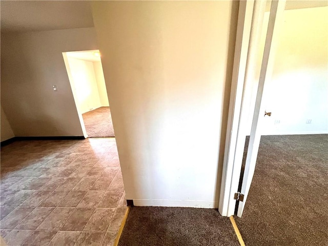 1244 Maple Ave, Monessen, PA 15062 - hallway with carpet floors and baseboards