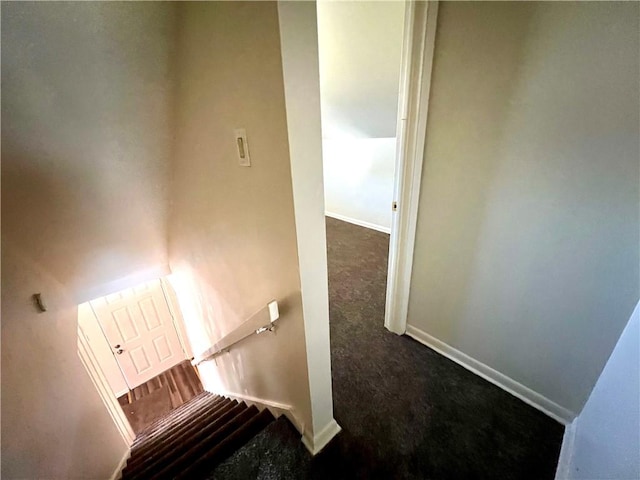 1244 Maple Ave, Monessen, PA 15062 - stairway with carpet floors and baseboards