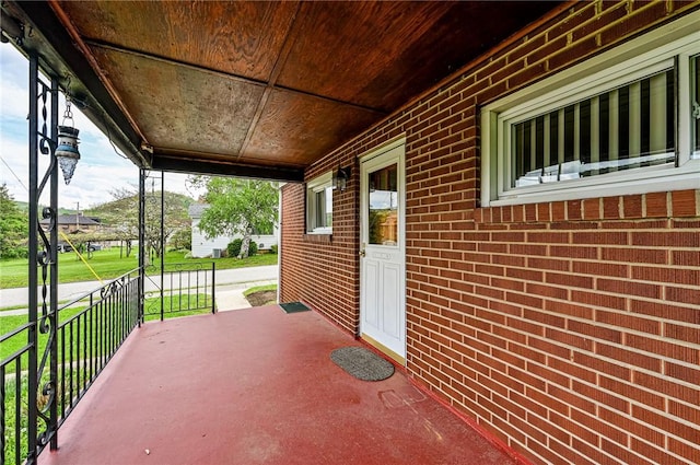 642 Washington St, Fairfield Twp, PA 15923 - view of patio featuring a porch