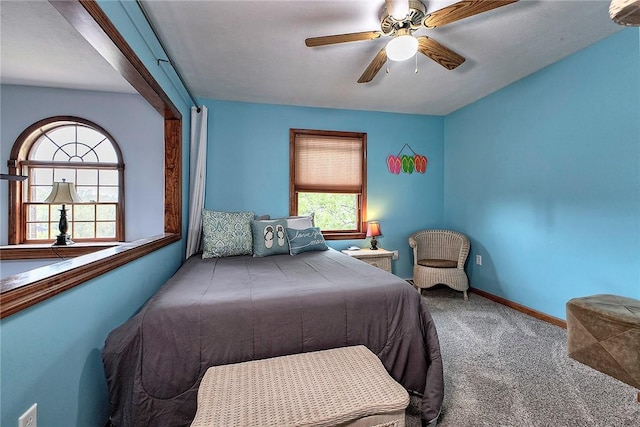 1057 Finchley Rd, North Huntingdon, PA 15642 - carpeted bedroom featuring ceiling fan and baseboards