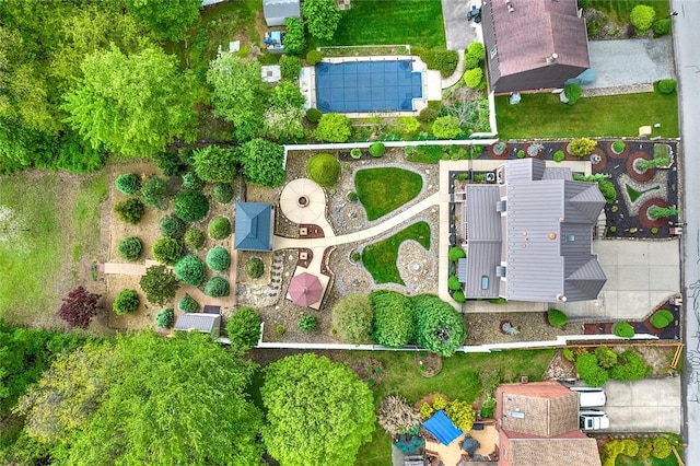 aerial overview of property's location