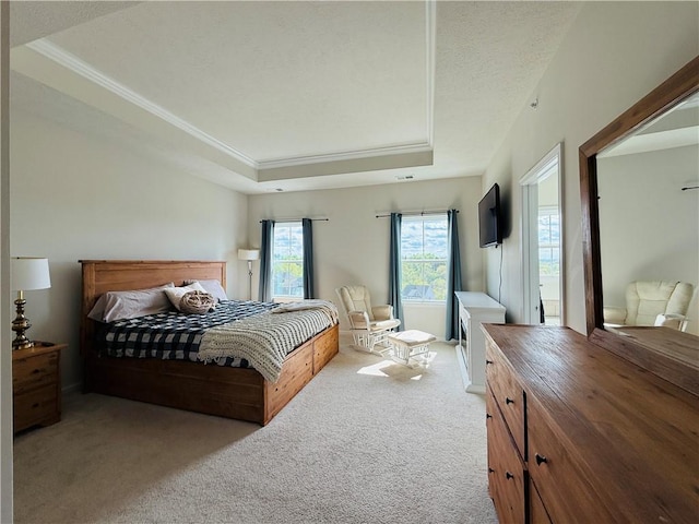 159 Cole Dr, Robinson Twp Nwa, PA 15136 - carpeted bedroom featuring a raised ceiling and crown molding