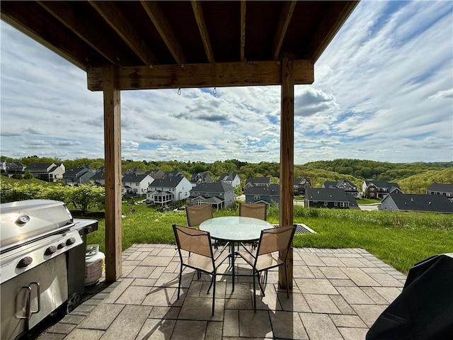 159 Cole Dr, Robinson Twp Nwa, PA 15136 - view of patio with a residential view and outdoor dining area