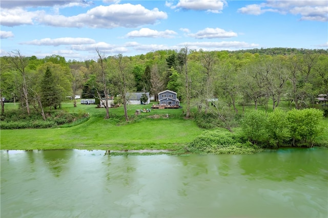 145 Robinson Pl, Perry Twp Arm, PA 16041 - water view with a heavily wooded area