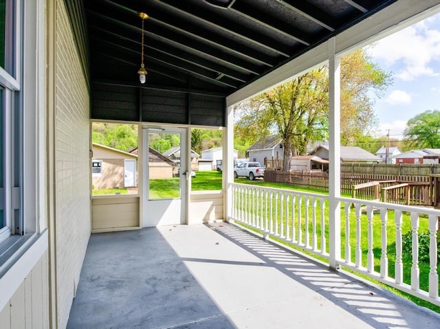 411 4th St, Darlington, PA 16115 - view of patio / terrace featuring a residential view