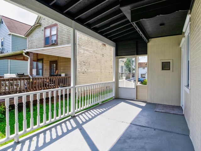 411 4th St, Darlington, PA 16115 - view of patio featuring covered porch