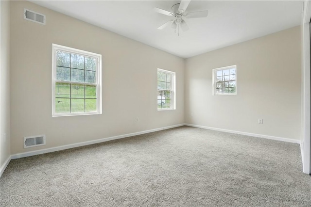 958 Cliff Mine Rd, Coraopolis, PA 15108 - carpeted spare room with baseboards and a ceiling fan