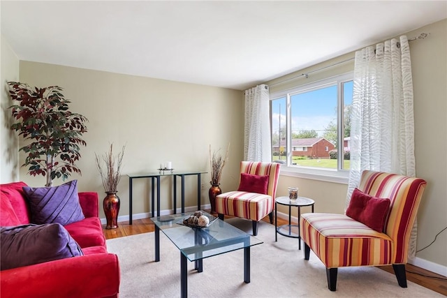 117 Teal Dr, Kennedy Twp, PA 15136 - living room with baseboards and wood finished floors