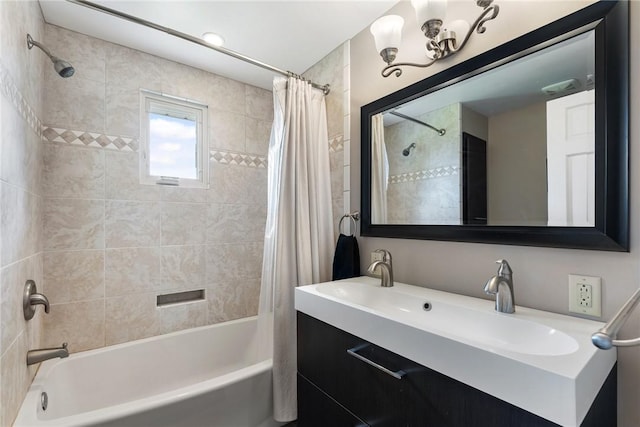117 Teal Dr, Kennedy Twp, PA 15136 - full bathroom featuring shower / bath combo with shower curtain and vanity