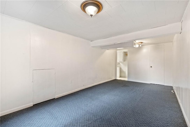412 Palomino Dr, North Fayette, PA 15071 - finished basement with dark carpet and baseboards