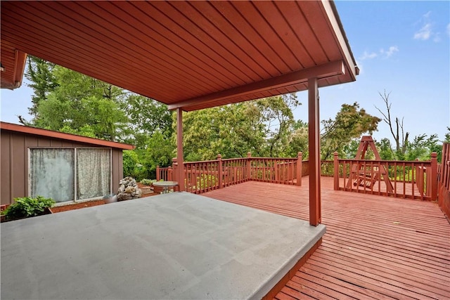 412 Palomino Dr, North Fayette, PA 15071 - wooden deck with a patio