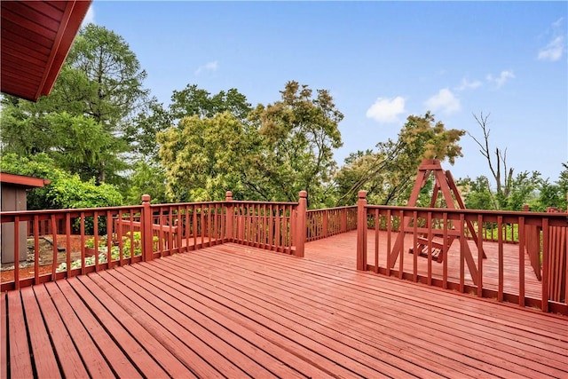 412 Palomino Dr, North Fayette, PA 15071 - wooden deck featuring view of scattered trees