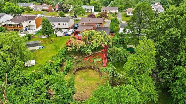 412 Palomino Dr, North Fayette, PA 15071 - aerial view of residential area featuring a tree filled landscape