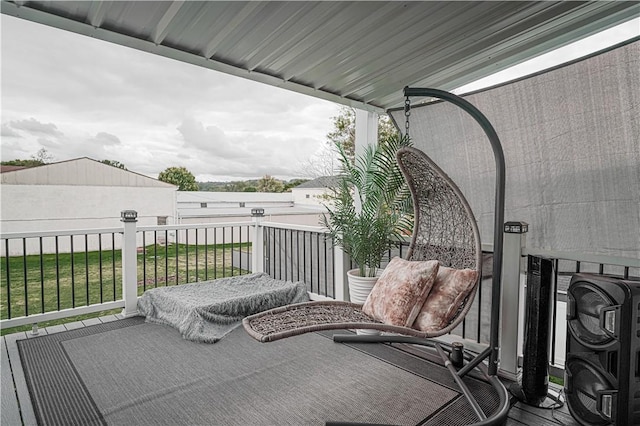 view of balcony