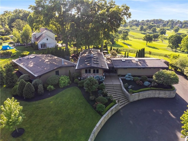 aerial view of a local golf course