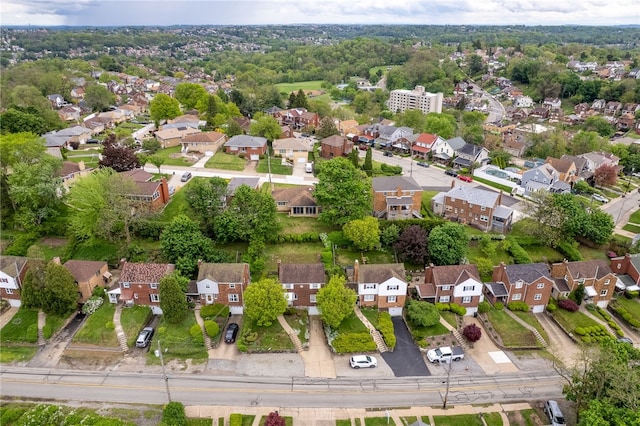 2405 Whited St, Brookline, PA 15226 - aerial view of property and surrounding area with nearby suburban area