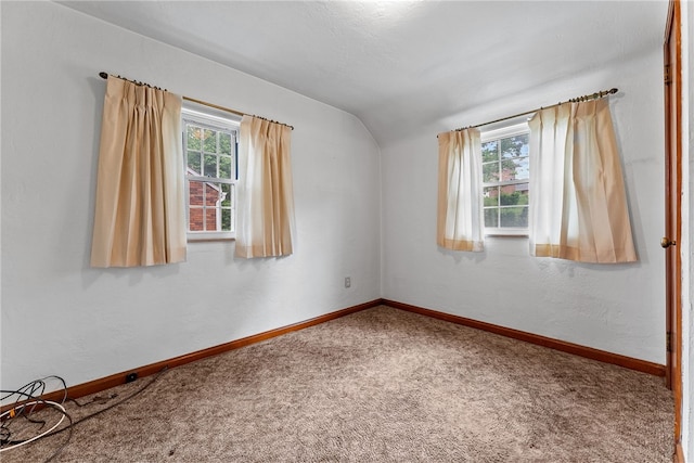 2405 Whited St, Brookline, PA 15226 - carpeted spare room with vaulted ceiling, healthy amount of natural light, and baseboards