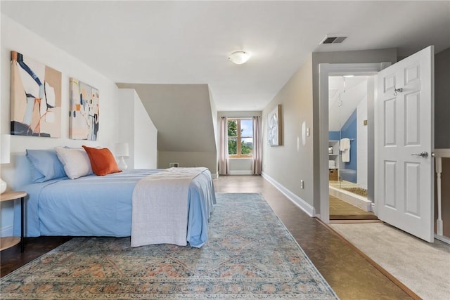 526 Armandale St, Central North Side, PA 15212 - bedroom featuring baseboards and vaulted ceiling