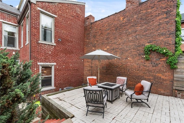 526 Armandale St, Central North Side, PA 15212 - view of patio / terrace with a fire pit