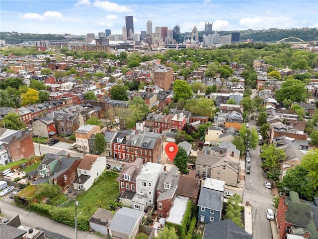 526 Armandale St, Central North Side, PA 15212 - aerial perspective of suburban area with a skyline view