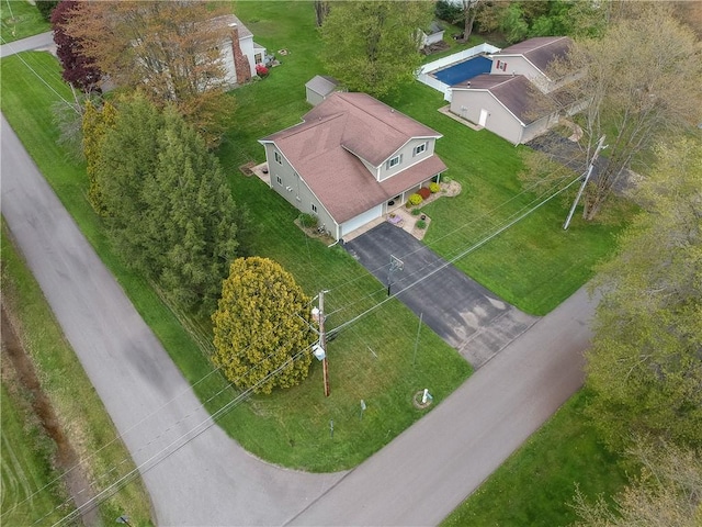 view from above of property
