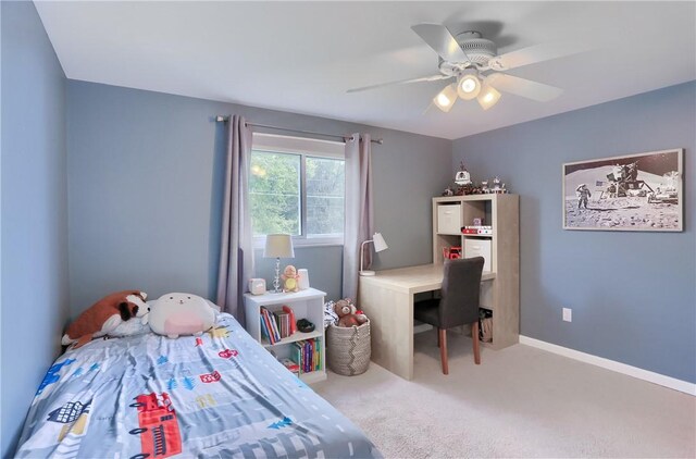 12494 Hickory Dr, Conneaut Lake Cra, PA 16316 - bedroom featuring carpet and a ceiling fan