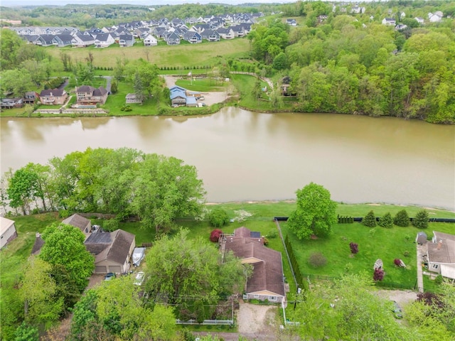 128 Evergreen Dr, Peters Twp, PA 15317 - aerial perspective of suburban area with a nearby body of water