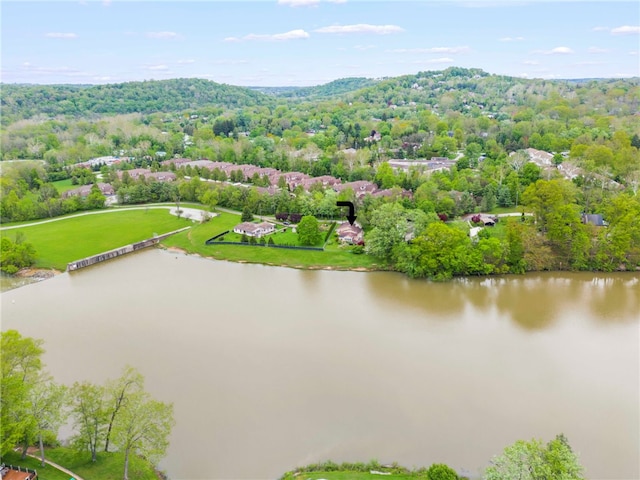 128 Evergreen Dr, Peters Twp, PA 15317 - drone / aerial view of a large body of water and a heavily wooded area