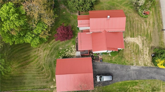 view from above of property