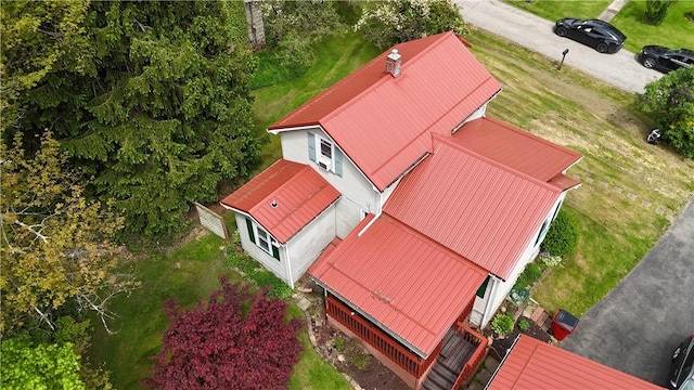 view from above of property